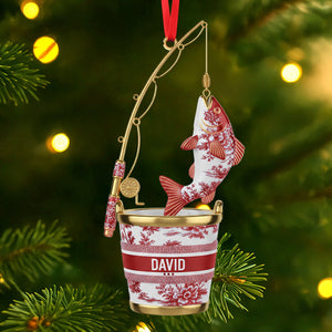Fishing Christmas Ornament Personalized Gifts for Fishing Lovers 03PGTI161025 - Ornament - GoDuckee