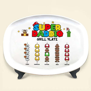 Family's Grill Plate, Gift For Family, Personalized Resin Plate, Grill Game Kids Plate 06DNTI160623 - Resin Plate - GoDuckee