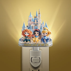 Princess Besties Night Light - Personalized Gifts For Besties 02tgti020625 - Night Lights - GoDuckee