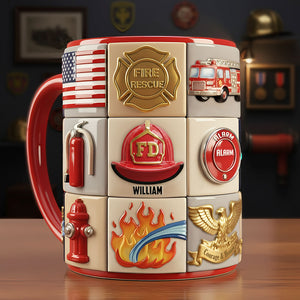 Firefighter Coffee Accent Mug - Personalized Gifts For Firefighter Coffee Mug 03TOTI311025 - Coffee Mug - GoDuckee