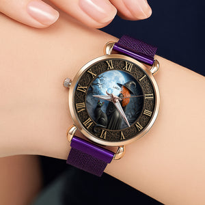 Witch Mesh Strap Quartz Watch - Personalized Gifts For Witch Fans 02pgti290725 - Quartz Watch - GoDuckee