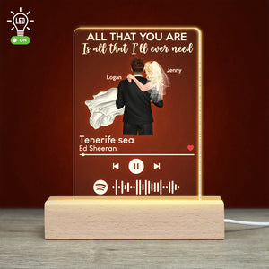 All That You Are, Couple Gift, Personalized Led Light, Marry Couple Led Light 03TOTI110823TM - Led Night Light - GoDuckee