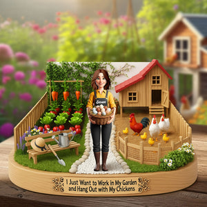 Farm Girl Plaque - Personalized Gifts For Farmers 01nati250625 - Shaped Plaques - GoDuckee