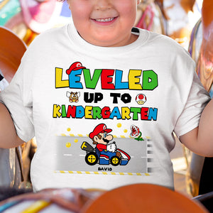 Leveled Up To Kindergarten 03NATI150623 Personalized Shirt - Shirts - GoDuckee