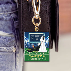 Personalized Gifts For American Football Couple Keychain 04toti110125pa - Keychains - GoDuckee
