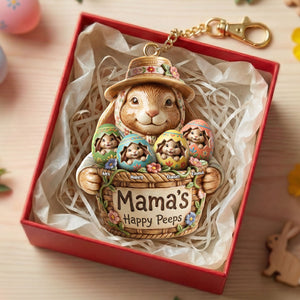 Easter Eggs Keychain - Personalized Gifts For Mom Keychain 01PATI060226 - Keychains - GoDuckee