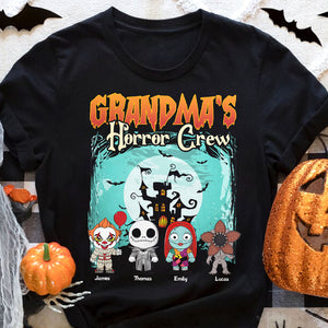 Family's Horror Crew, Gift For Family, Personalized Shirt, Horror Chacacters Shirt, Halloween Gift 02NATI210723HA - Shirts - GoDuckee