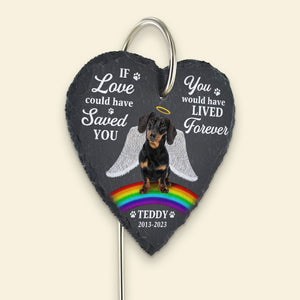If Love Could Have Save You, Gift For Dog Lover, Personalized Memorial Stone, Heaven Dog Stone - Ornament - GoDuckee