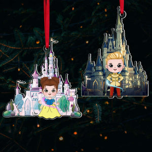Gift For Kids, Personalized Acrylic Ornament, Prince And Princess Kid Ornament, Christmas Gift 04TOTI131023HA - Ornament - GoDuckee