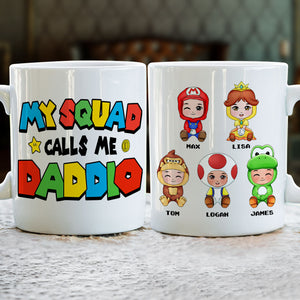 Dad Little Squad 04huti300523hh Personalized Coffee Mug - Coffee Mug - GoDuckee
