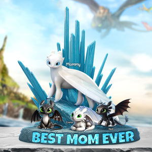 Dragon Mom Plaque - Personalized Gifts For Mom 041ohti190425 - Shaped Plaques - GoDuckee