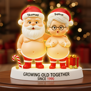 Funny Old Santa Light Box Personalized Gifts For Couple 01NADT061125 - Light Box - GoDuckee