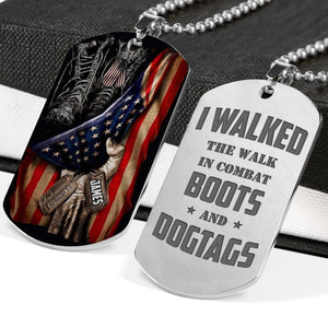 Personalized Gifts For Veteran Dog Tag Necklace 03hudc290624 - Necklace - GoDuckee