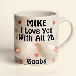 Naughty Boobs Coffee Mug - Personalized Gifts For Couple Coffee Mug 04NATI140125 - Coffee Mug - GoDuckee