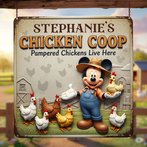 Cute Chicken Coop Metal Sign - Personalized Gifts For Farmers 01ohti050625 - Metal Signs - GoDuckee
