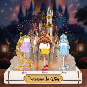 Drink Princess Besties Plaque - Personalized Gifts For Besties 04nati020625 - Shaped Plaques - GoDuckee
