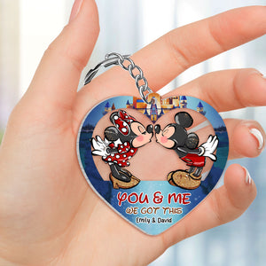 You And Me We Got This, Personalized Keychain, Gift For Couple 02NATI260623 - Keychains - GoDuckee
