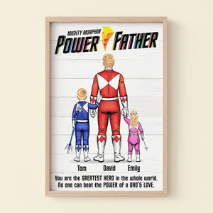 Mighty Morphin Power Father 07HUDT120523 Personalized Family Canvas Poster - Poster & Canvas - GoDuckee