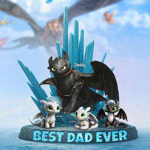 Dragon Dad Plaque - Personalized Gifts For Dad 042ohti190425 - Shaped Plaques - GoDuckee