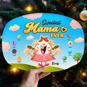 Sweetest Family Ever, Gift For Family, Personalized Resin Plate, Candy Kids Plate 04HTTI051023 - Resin Plate - GoDuckee
