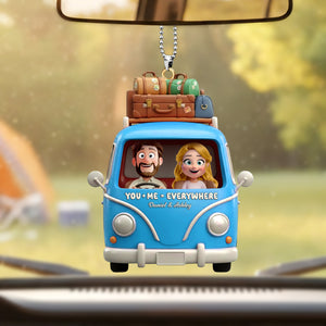Couple Trip Car Ornament - Personalized Gifts For Couple 04toti081225-Homacus
