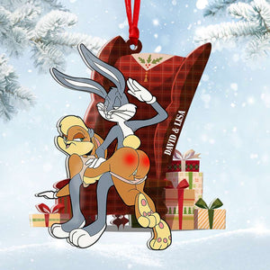 Bunny Rabbit 7ohdt230922 Personalized Ornament, Gifts For Funny Couple - Ornament - GoDuckee