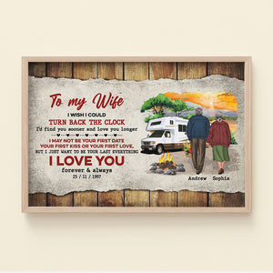 I Love You Forever And Always, Couple Hand In Hand Personalized Canvas Poster - Poster & Canvas - GoDuckee