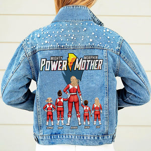 Personalized Gifts For Mother Denim Jacket Power Mother 04HUTI300324HH - Denim Jacket - GoDuckee