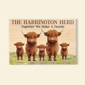 Together We Make A Family, Personalized Canvas, Gifts For Family - Poster & Canvas - GoDuckee