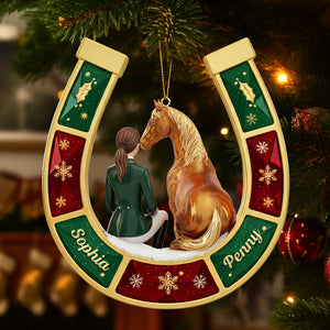 Horse-loving Girl Ornament - Personalized Gifts For Horse Lovers 05pgti031025 - Ornament - GoDuckee