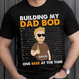 Personalized Dad Shirt Building My Dad Bod - Shirts - GoDuckee