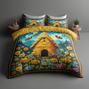 Personalized Gifts For Bees Quilt Bed Set 06huti200125 - Blanket - GoDuckee