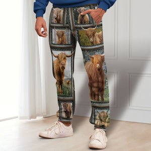 Highland Cow - Personalized Photos Collage Sweatpants 032qhti311224 - Shorts and Pants - GoDuckee