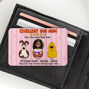 Personalized Gifts For Mom Wallet Card Excellent Dog Mom 07xqti200125pa - Wallet Card - GoDuckee