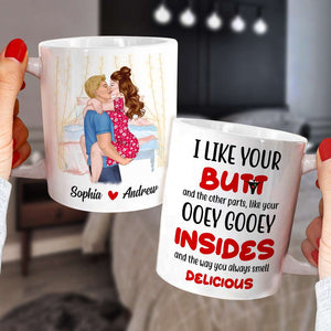 I Like You, Personalized Couple Make Love Mug 03DNDT060323TM - Coffee Mug - GoDuckee