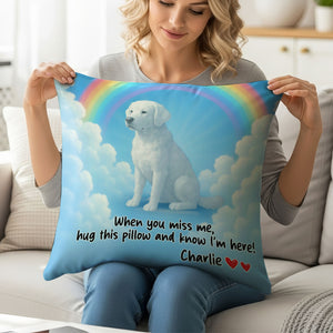 Dog In Heaven Pillow - Personalized Gifts For Dog Lovers 03pgti100725 - Pillow - GoDuckee