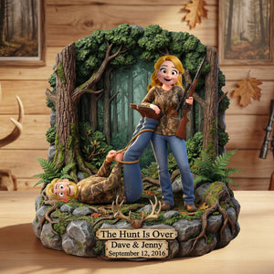 Hunting Couple Acrylic Plaque - Personalized Gifts For Couple Plaque 02HUTI200126HG - Shaped Plaques - GoDuckee