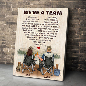 You Got Me I Got Us, Personalized Canvas Poster, Fishing Couple, Gift For Couple - Poster & Canvas - GoDuckee