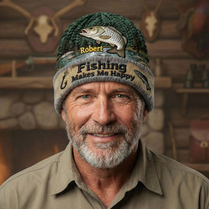 Fishing Bobble Beanie Hat - Personalized Gifts For Fishing Lovers 03pati090126 - Hat - GoDuckee