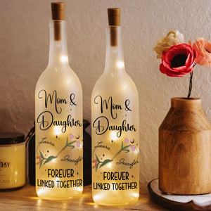 Personalized Gifts For Mom Bottle Lamp Zodiac Flowers 03kati220225 - Bottle Lamp - GoDuckee