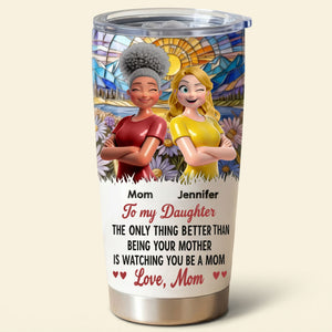 Mom And Daughter 20oz Tumbler - Personalized Gifts For Mother's Day Tumbler 01TOTI050226 - Tumbler Cup - GoDuckee