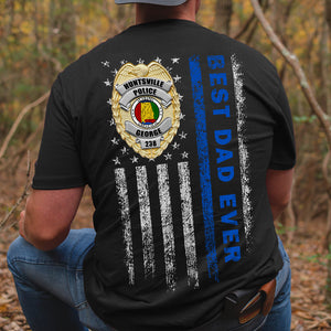 Police Best Dad Ever Gift, Personalized Shirt Hoodie Sweatshirt 04ACDT060523 - Shirts - GoDuckee