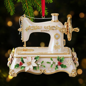 Sewing Machine Ornament - Personalized Gifts For Sewing Lovers 04pgti091025 - Ornament - GoDuckee