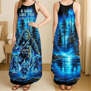 Aurora Bigfoot Mom Maxi Dress, Personalized Gifts For Moms 04qhti190326 - Dress - GoDuckee