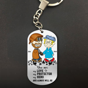 Personalized Gifts For Couple Keychain, Custom Job Costume 02qhti130125hg - Keychains - GoDuckee