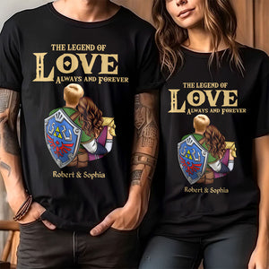 Love Always And Forever - Personalized Couple Shirt - Gift For Couple 04NATI040723HH - Shirts - GoDuckee