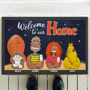 Personalized Gifts For Dog Cat Family Doormat 01xqti120225pa - Doormat - GoDuckee