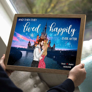 Couple Kissing 05ACDT100623TM Personalized Couple Canvas Poster - Poster & Canvas - GoDuckee