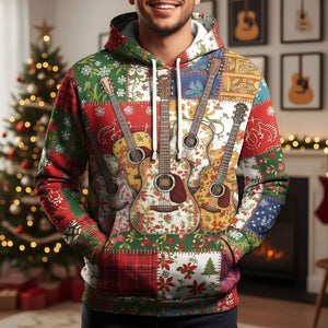 Guitar 3D Hoodie - Personalized Gifts For Guitar Lovers 03TGTI181125 - AOP Products - GoDuckee