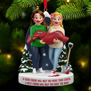 Bestie Acrylic Ornament - Personalized Gifts For Friends Christmas Ornament 02NATI081125 - Ornament - GoDuckee